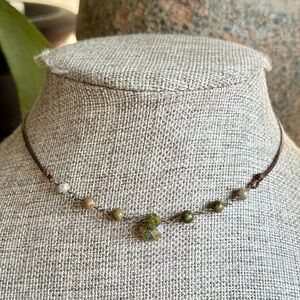 🚫SOLD🚫 Unakite Jasper Wire Wrapped Choker